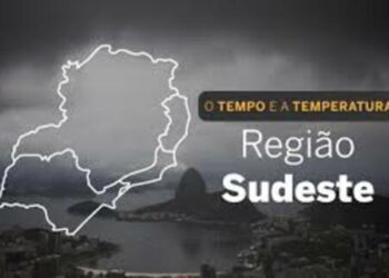 PREVISÃO DO TEMPO: Sudeste terá chuvas em Minas, São Paulo e Rio de Janeiro, nesta sexta-feira (27)