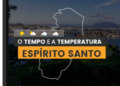 PREVISÃO DO TEMPO: quinta-feira (19) com chuvas no Espírito Santo