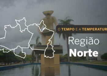 PREVISÃO DO TEMPO: domingo (22) com pancadas de chuva na região Norte