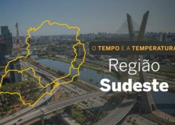 PREVISÃO DO TEMPO: céu coberto por nuvens em toda a Região Sudeste, nesta segunda-feira (6)