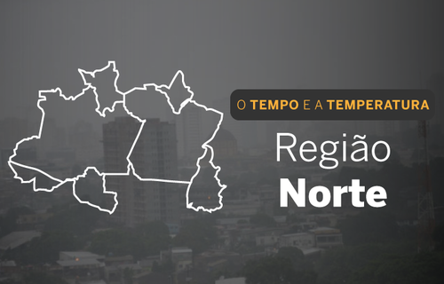 PREVISÃO DO TEMPO: Norte com alerta de temporais