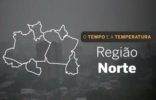 PREVISÃO DO TEMPO: Norte terá chuvas intensas, nesta quarta-feira (12)