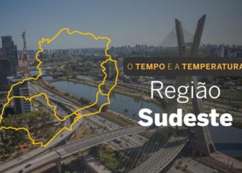 PREVISÃO DO TEMPO: Sudeste terá chuva em São Paulo e no sul de Minas