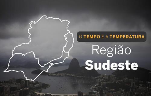 PREVISÃO DO TEMPO: Sudeste terá chuvas intensas, nesta quinta-feira (23)