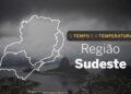 PREVISÃO DO TEMPO: Sudeste terá sexta-feira (21) de chuva intensa em parte do estado de São Paulo