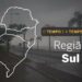 PREVISÃO DO TEMPO: Tempo com chuvas na região Sul, segunda-feira (17)