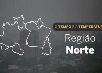 PREVISÃO DO TEMPO: quarta-feira (20) com chuvas para Região Norte