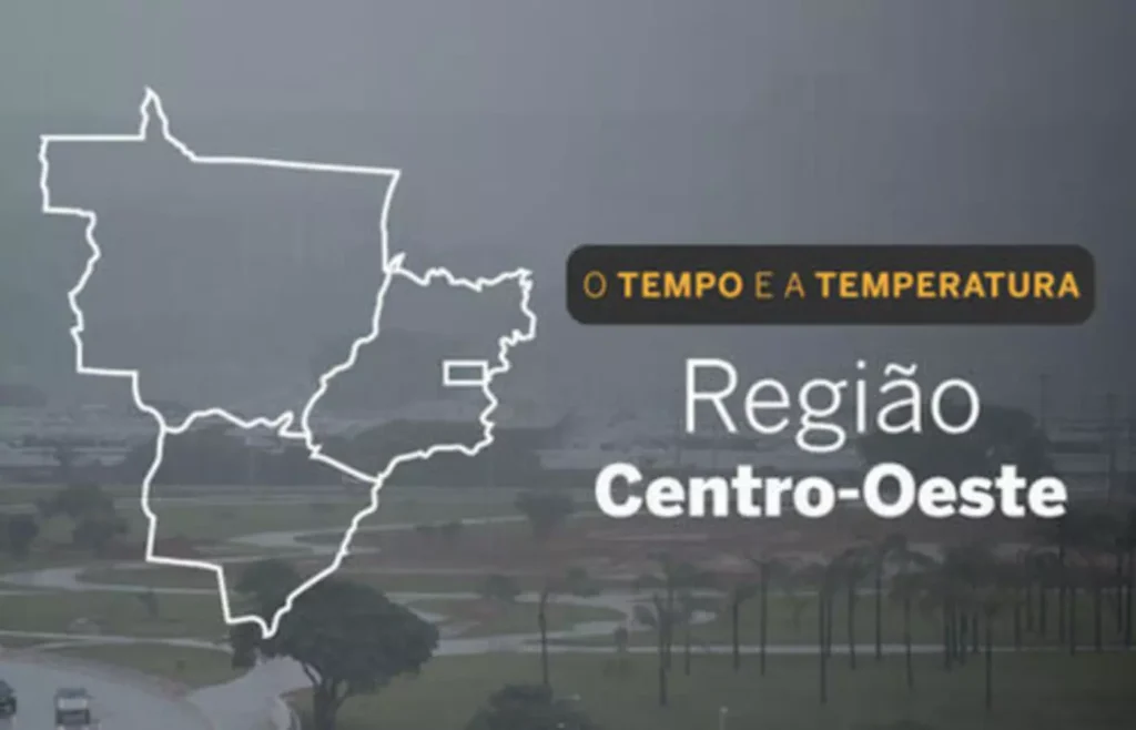 PREVISÃO DO TEMPO: sábado (9) de sol e chuva para o Centro-Oeste