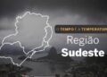 PREVISÃO DO TEMPO: Sudeste registra chuva em áreas dos quatro estados da região, neste sábado (13)