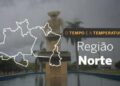 PREVISÃO DO TEMPO: domingo (7)  instável na Região Norte