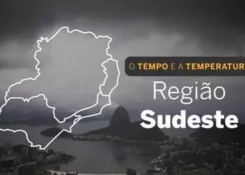 PREVISÃO DO TEMPO:  Alerta de vendaval e chuvas intensas para o Sudeste nesta terça-feira (21)