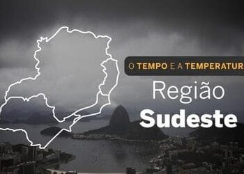 PREVISÃO DO TEMPO: quarta-feira (29) com pancadas de chuva no Sudeste