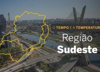 PREVISÃO DO TEMPO: sábado (25) de céu com nuvens no Sudeste