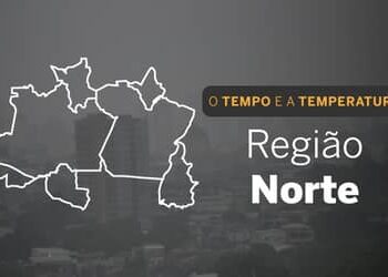 PREVISÃO DO TEMPO: Muitas nuvens com pancadas de chuva nesta terça-feira (2) no Norte