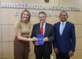 Novo ministro da Agricultura recebe presidente do IPA e OCB