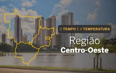 O TEMPO E A TEMPERATURA: pancadas de chuva em áreas do Centro-Oeste nesta quinta-feira (30)