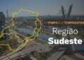 O TEMPO E A TEMPERATURA: domingo (3) chuvoso no Sudeste